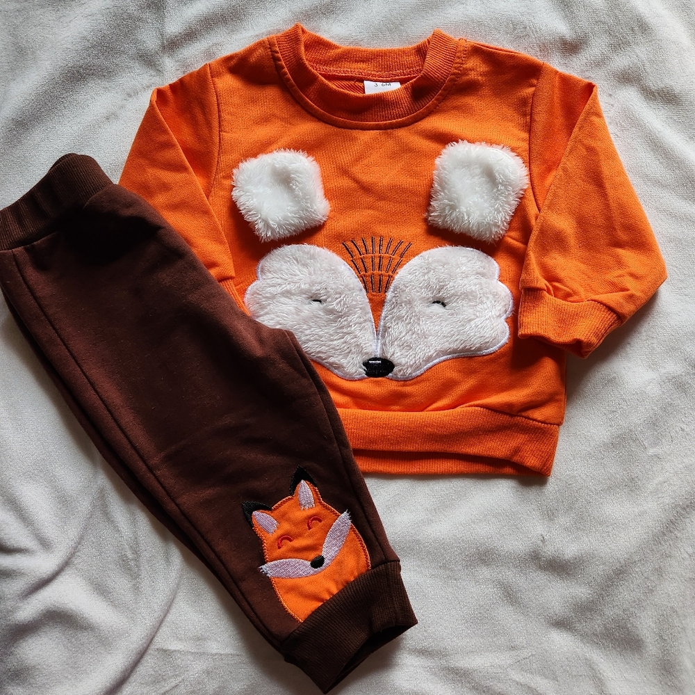 Fox Ears Sweatshirt and Fox Sweatpants